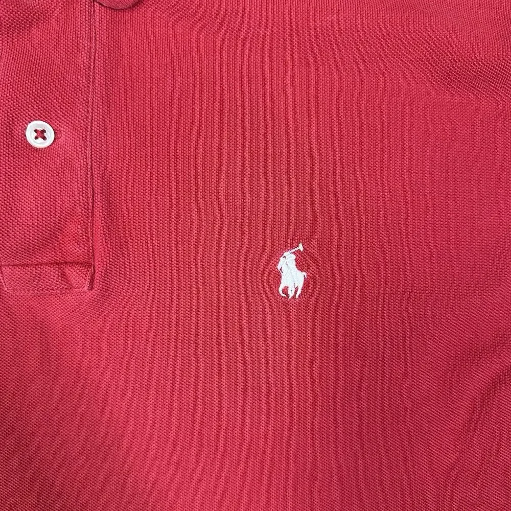 Polo Ralph Lauren Polo Shirt Red Men’s Medium Cotton Classic Y2K Casual Golf